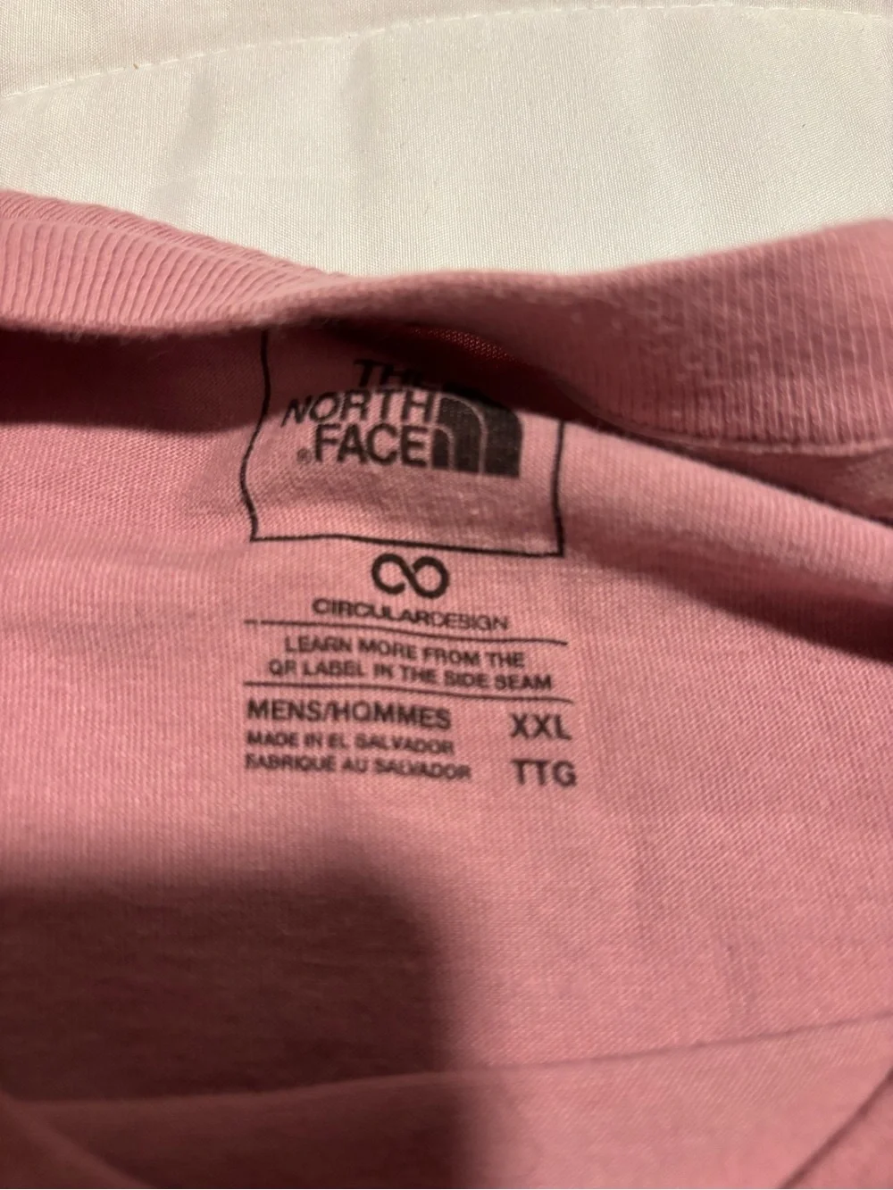 The North Face Men's Short Sleeve Tee in Dusty Rose Pink XXL
